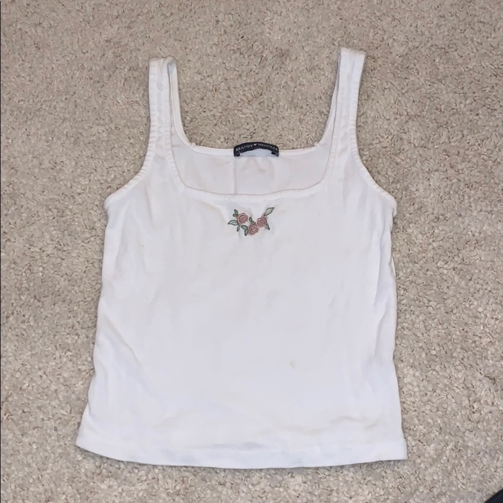 Brandy Melville flower tank top